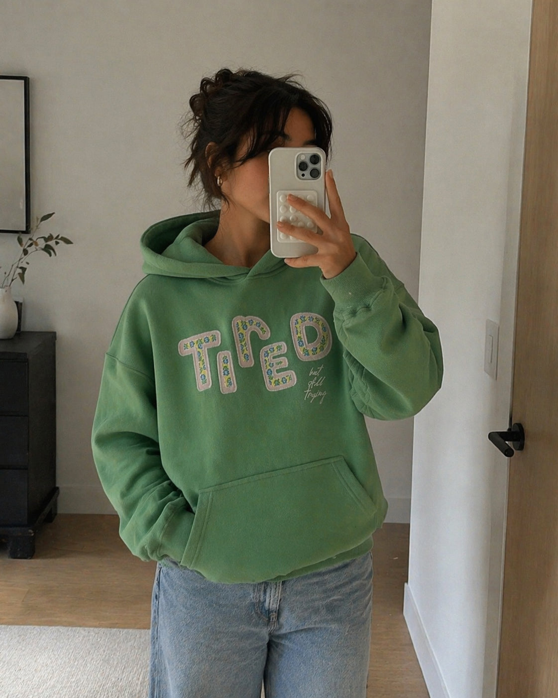 Tired (But Still Trying) Hoodie