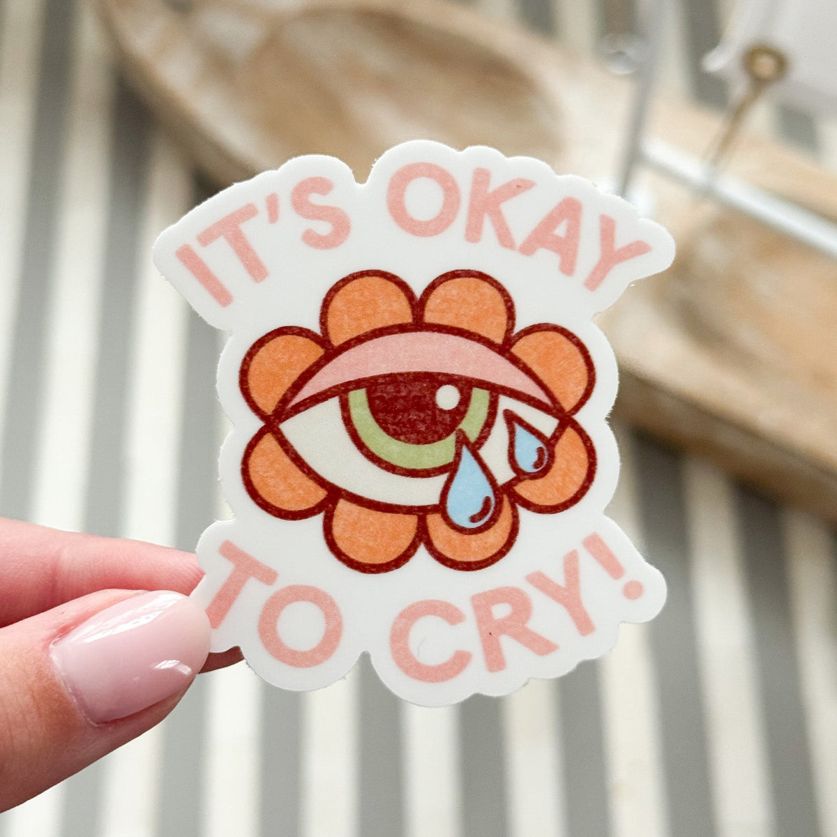 Cry Help Sticker It's Okay to Cry! Sticker - SEE THE WAY I SEE