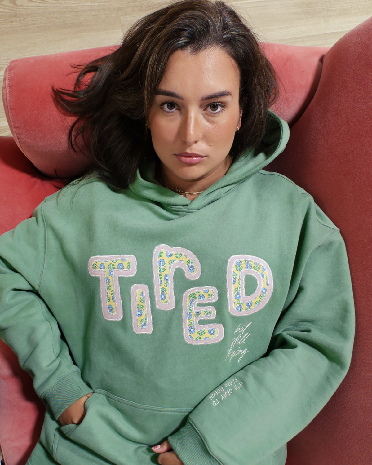 Tired (But Still Trying) Hoodie
